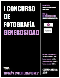 I Concurso de Fotografía Generosidad 2016